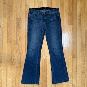 Paige Skyline Boot Cut Jeans Size 30 Dark Wash Made in USA